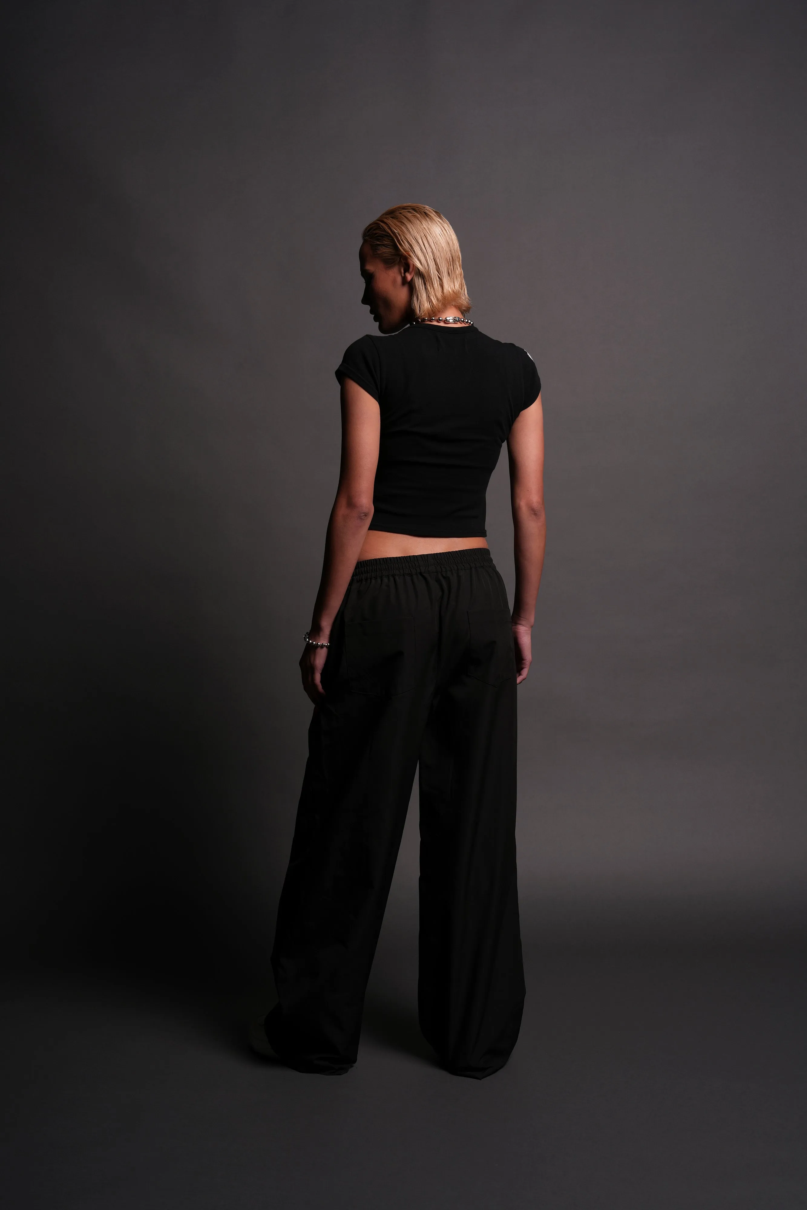True Flutter "Baby" Tee in Black
