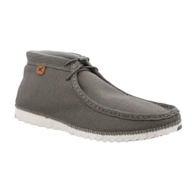 Twisted X Casual Shoes Mens Elastic Laces Steel Gray