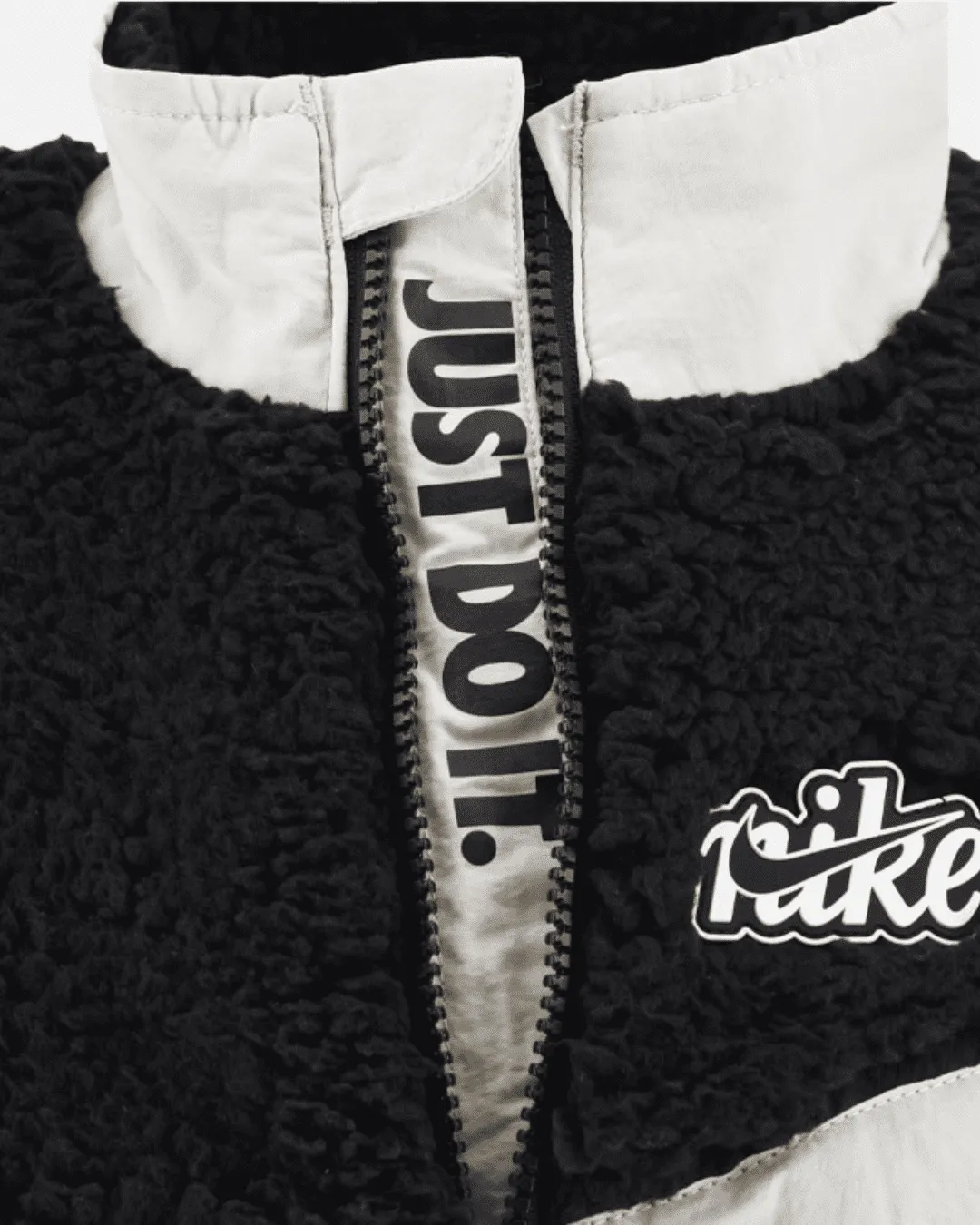 Veste Nike Sherpa Vest Enfant - Noir/Gris