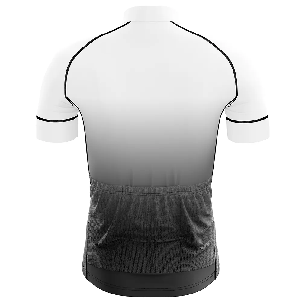 White Short Sleeve Cycling Jersey