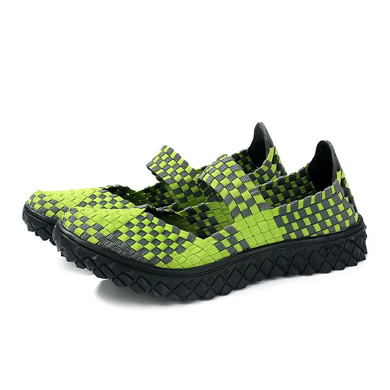 Women's hollow closed toe woven sandals