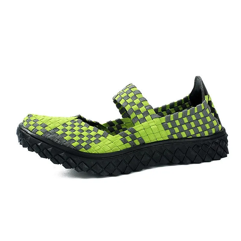 Women's hollow closed toe woven sandals
