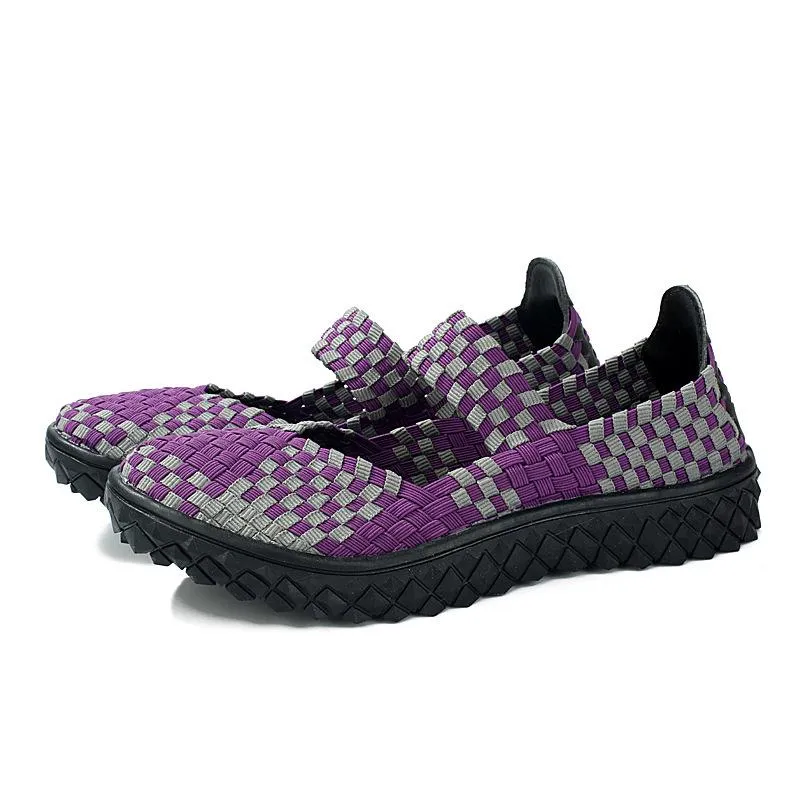Women's hollow closed toe woven sandals