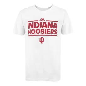 Youth Indiana Hoosiers Adidas Dassler Primary White T-Shirt